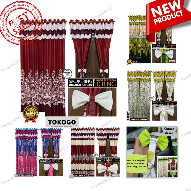 GORDEN SUSUN PITA /GORDEN SMOKERING PONI RUMBAI MURAH