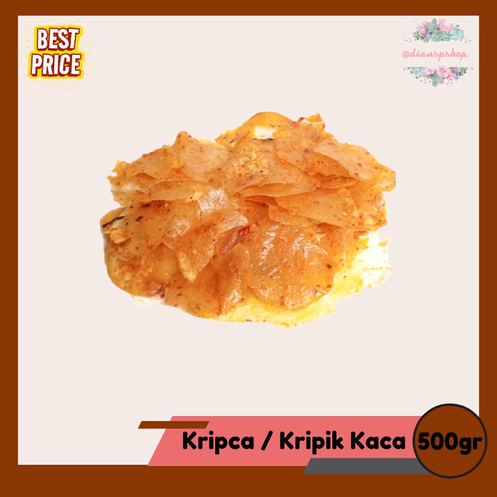 

KRIPCA PEDAS Gurih Enak 500gr kripik beling || dianspshop