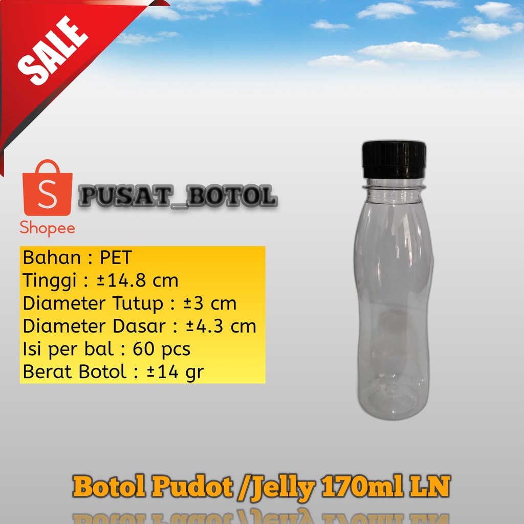 Botol jelly 170 ml / botol plastik 170 ml