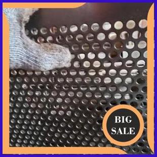perkakas Plat Lubang Besi Bolong Perforated Diameter 8mm Ukuran 90cm x 120cm 1F3B23