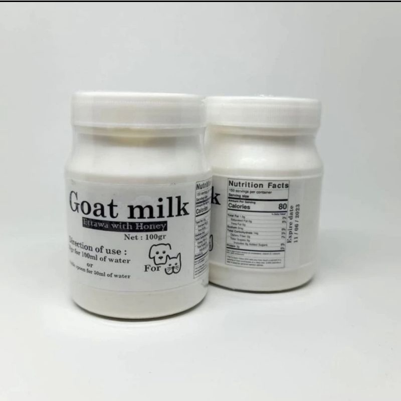 Susu Kucing & Anjing 100 Gr Susu Kambing Ettawa Plus Madu Goat Milk Etawa