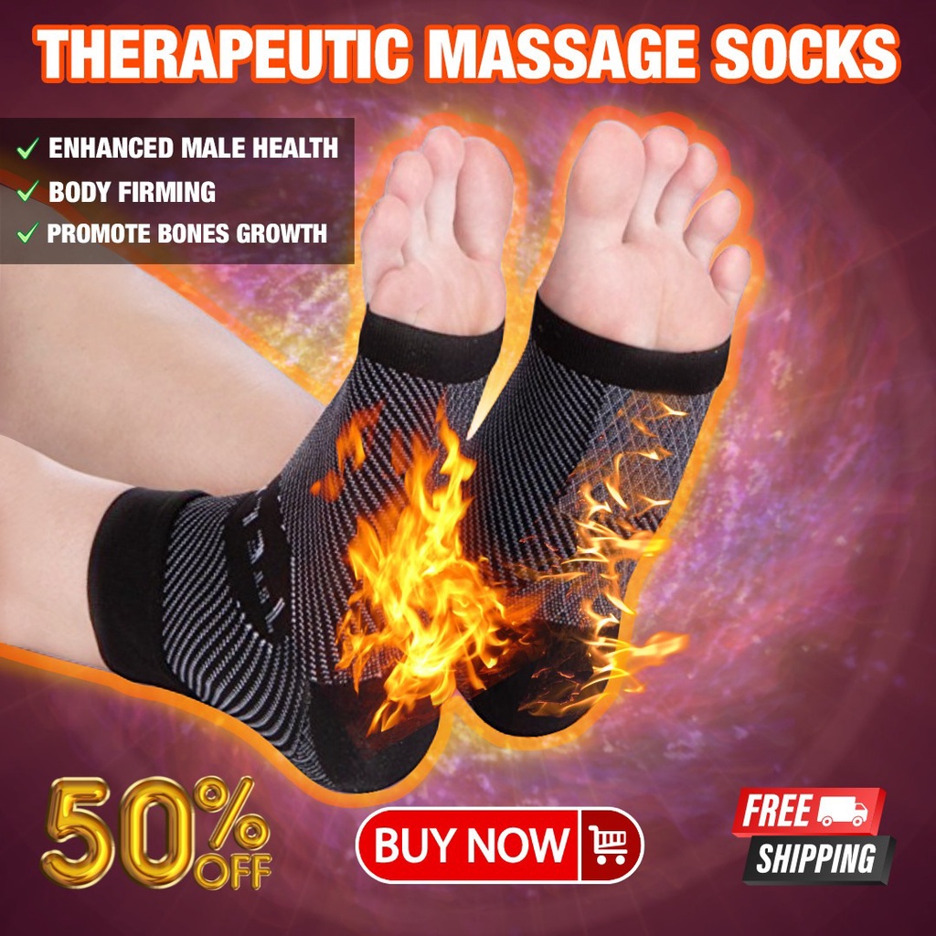 THERAPEUTIC MASSAGE SOCKS EMS Kaus Kaki Pijat Jepang 6D SOCK PIJAT KAKI EMS