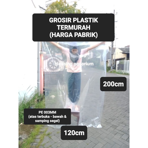 Plastik JUMBO UKURAN TERLENGKAP | Kantong Plastik Besar Kuat | Kresek bening besar | tas laundry | wadah pakaian londry