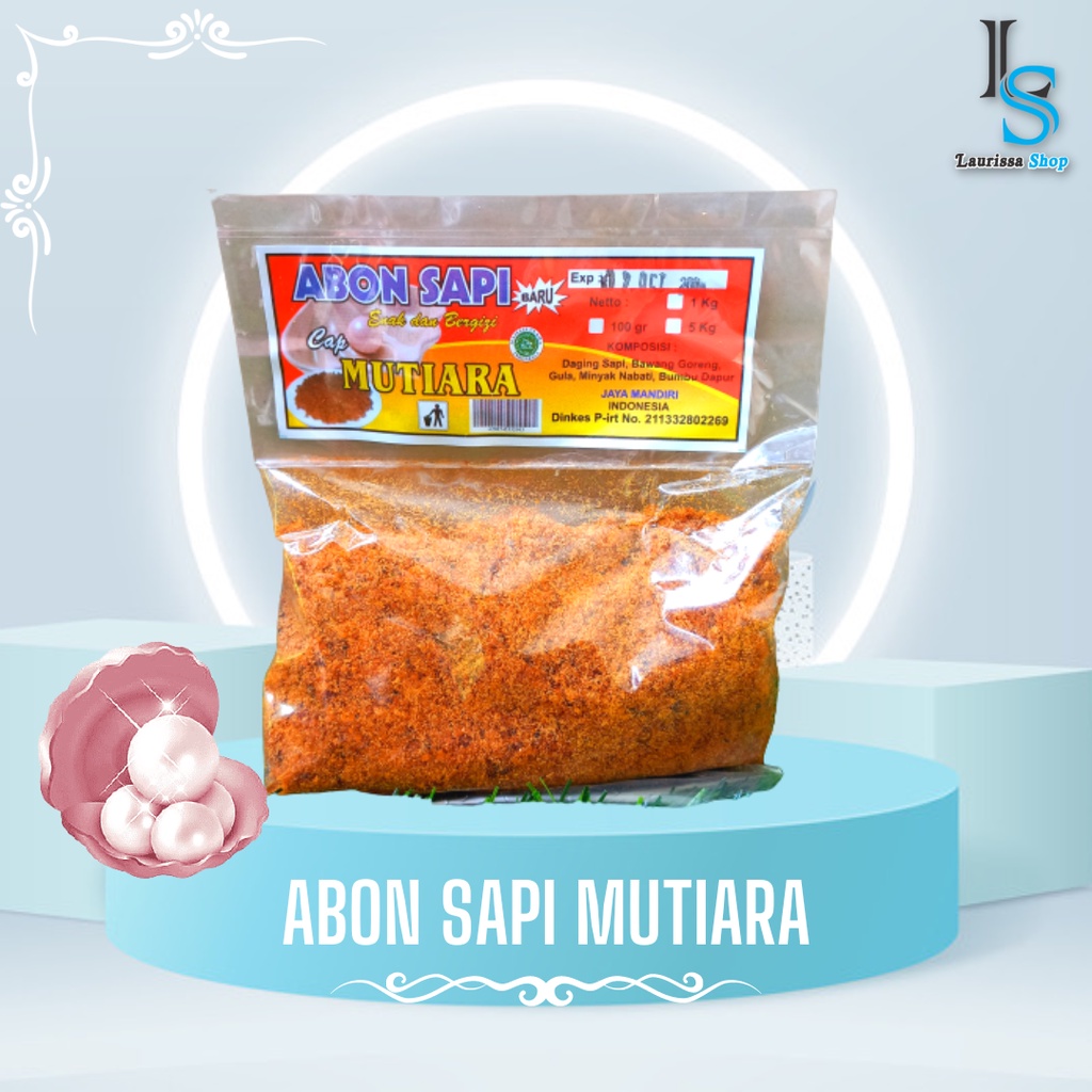 

Abon Sapi Mutiara 100 gram - Abon Sapi Enak, Abon Sapi Terenak, Abon Sapi 100 gram, Abon Sapi 1 ons, Abon Sapi Rencengan