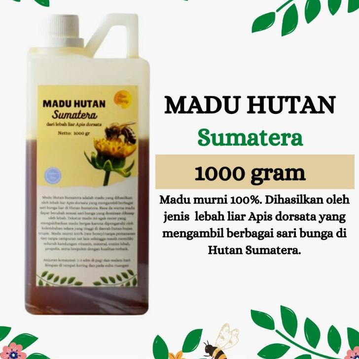 

✿ Hutan Asli Murni Raw Honey 1000 Gram ▲