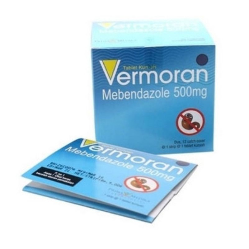 Vermoran Mebendazole 500 mg obat cacing