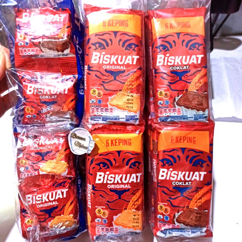 

BISKUAT biskuit coklat & original (1 pack isi 20bks)