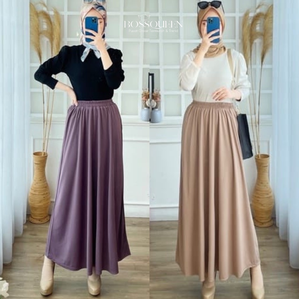 ROK POLOS PANJANG HYGET SUPER GRADE A /ROK SKIRT POLOS PREMIUM BEST SELLER /ROK POLOS SAKU PREMIUM