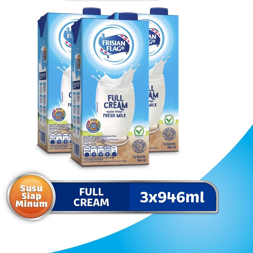 

12.12 Terlaris Frisian Flag Family UHT Full Cream 946 ml x 3 pcs serbuuu !