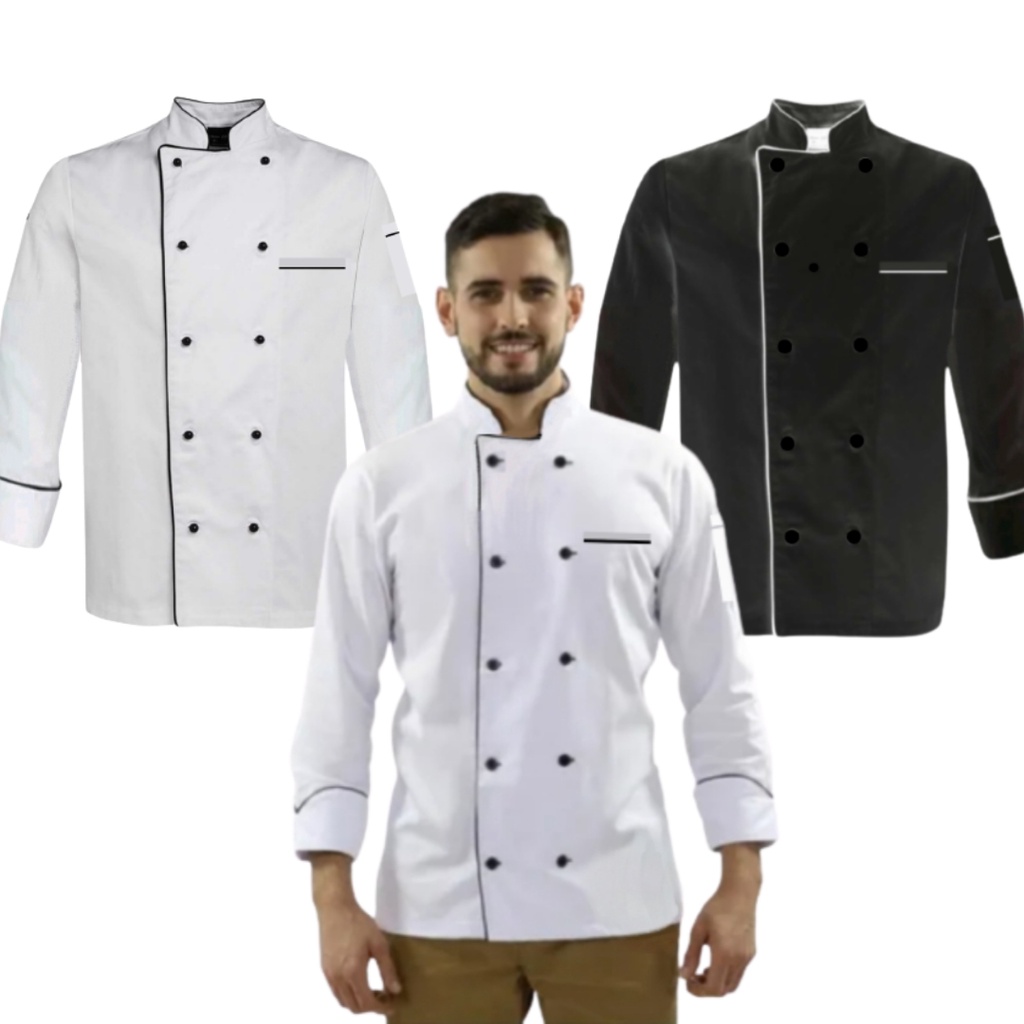 Chef Jacket Baju Koki Lengan Panjang