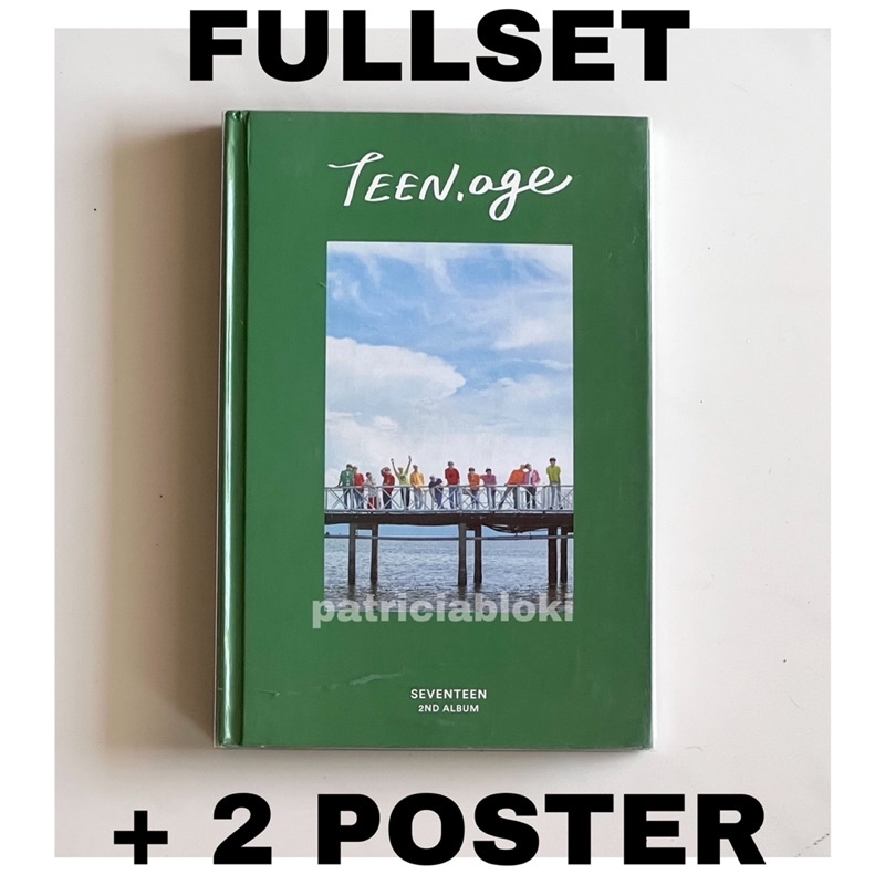 Fullset + Poster 2nd Album Seventeen Teen Age Green Ver Unsealed Batangas Preloved pc TA TeenAge Ora