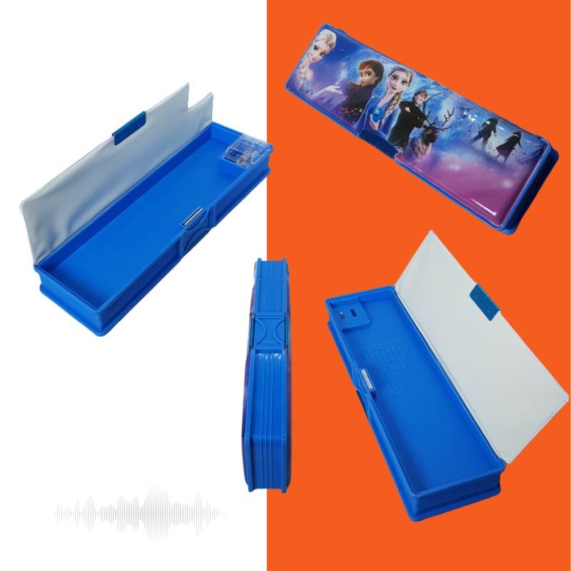 

Pencil Case / Tempat Pensil Magnet SET + SERUTAN / RAUTAN Sharpener Karakter Frozen
