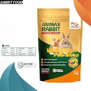 Makanan Kelinci - ANIMAX PLUS Rabbit Food 1 Kg - Pakan Pelet Kelinci Merk Superindo