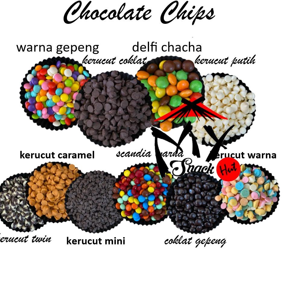 

H87 COKLAT CHIP 100GR - COKELAT CHIPS PAKU CHOCOCHIP CONE TWIN MINI CARAMEL PUTIH WARNA RAINBOW KERUCUT TERBARU ㄴ