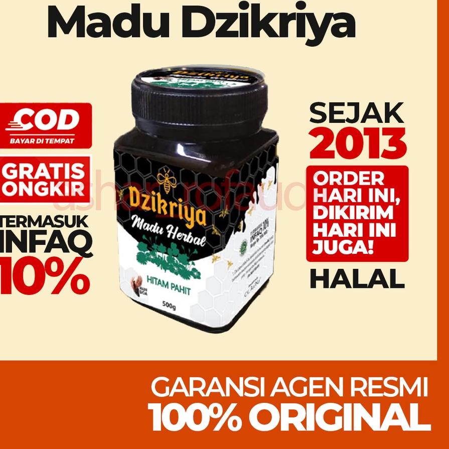 

️✔️✔️ Madu Dzikriya Herbal Hitam Pahit Original CV. Annur gas !!