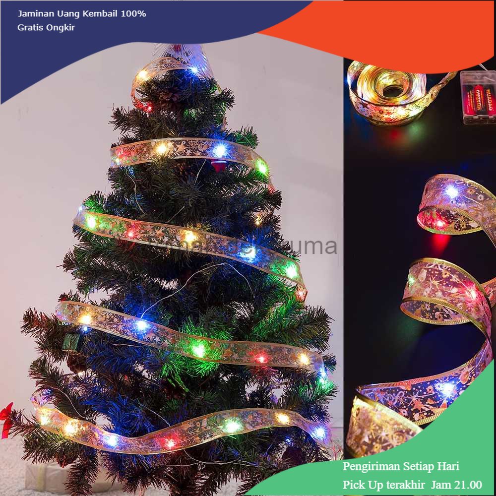 TD - DEK Partigos Lampu Hias String Lights Model Pita Natal 50 LED Warm White - AA562