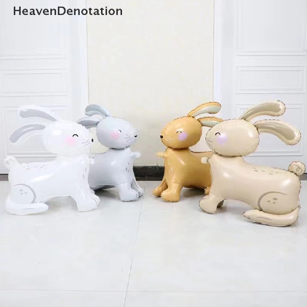 [HeavenDenotation] 4d Standing Rabbit Balon Lucu Kartun Hewan Balon Foil Dekorasi Pesta HDV