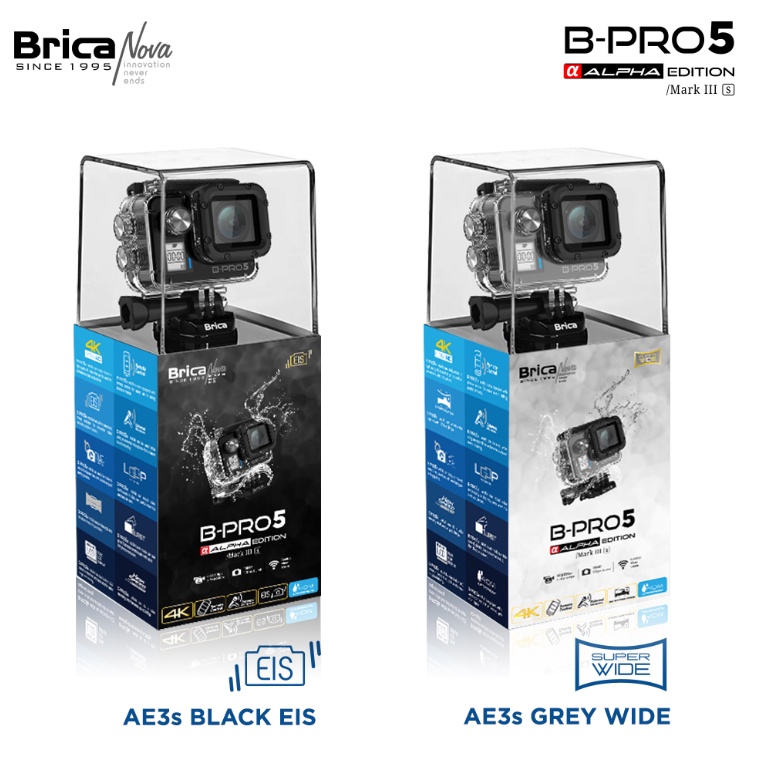 Brica B Pro 5 Alpha Edition Mark III S AE3S 4K WIFI Action Cam Kamera