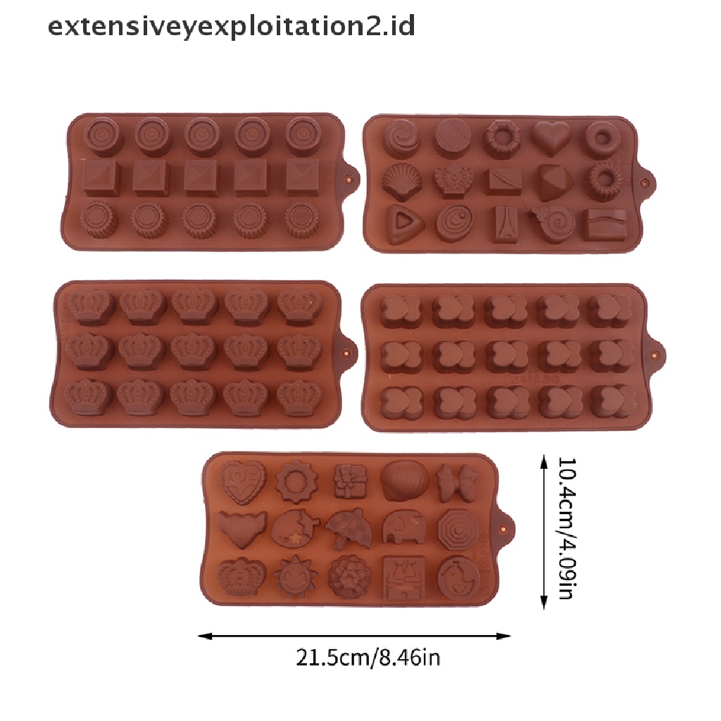 {NEW} 1pc 15lubang Cetakan Coklat Fudge Es Batu Cetakan Silikon DIY Dapur Baking Mold.