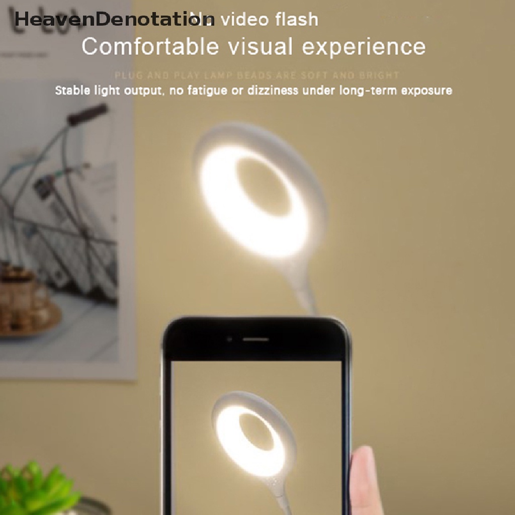 [HeavenDenotation] Lampu Meja LED Portable Night Light Lamp Desk Lamp USB Belajar Membaca Lampu Talbe HDV