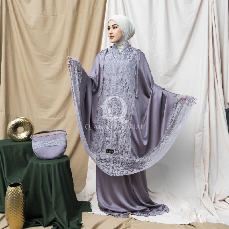 Mukena Dewasa Silky Daily Qiana 2in1 Series Aisyah