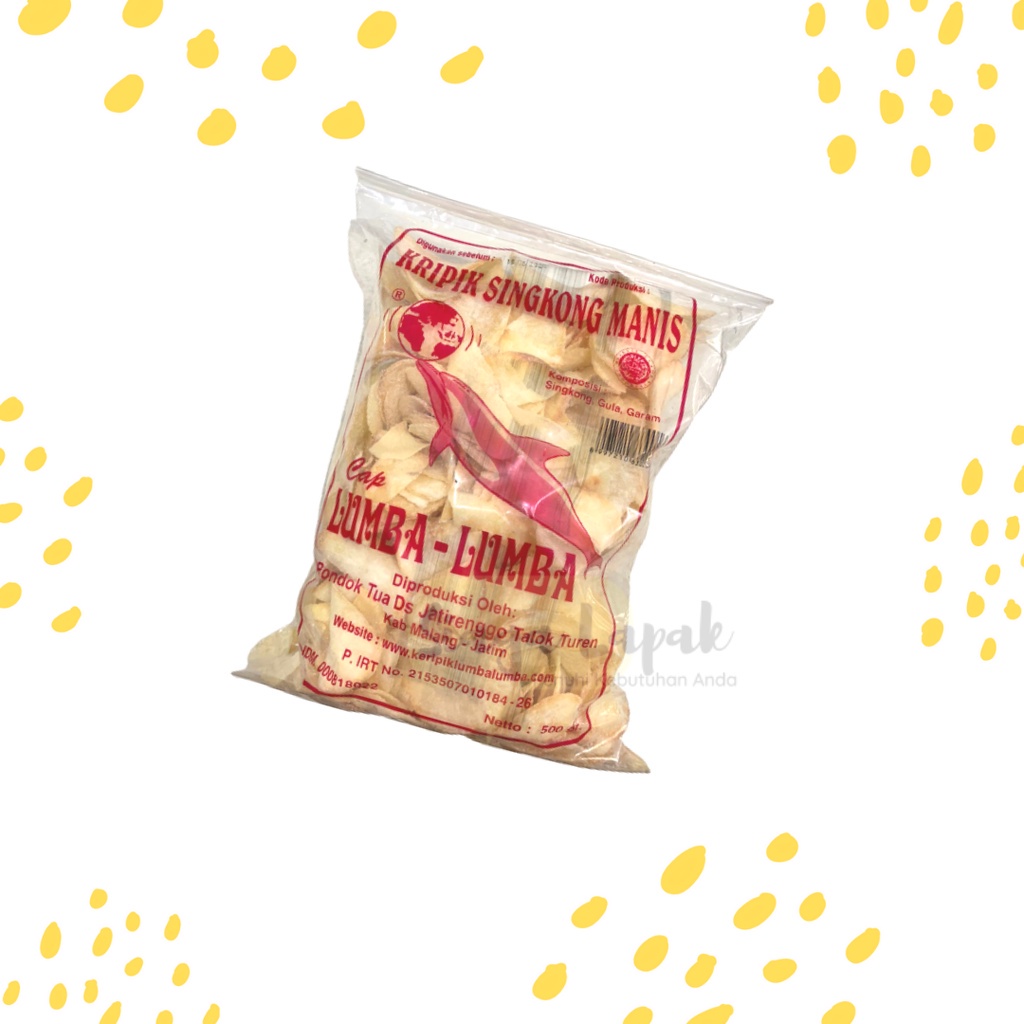 Keripik Singkong Lumba Lumba Asin &amp; Manis 200 gram