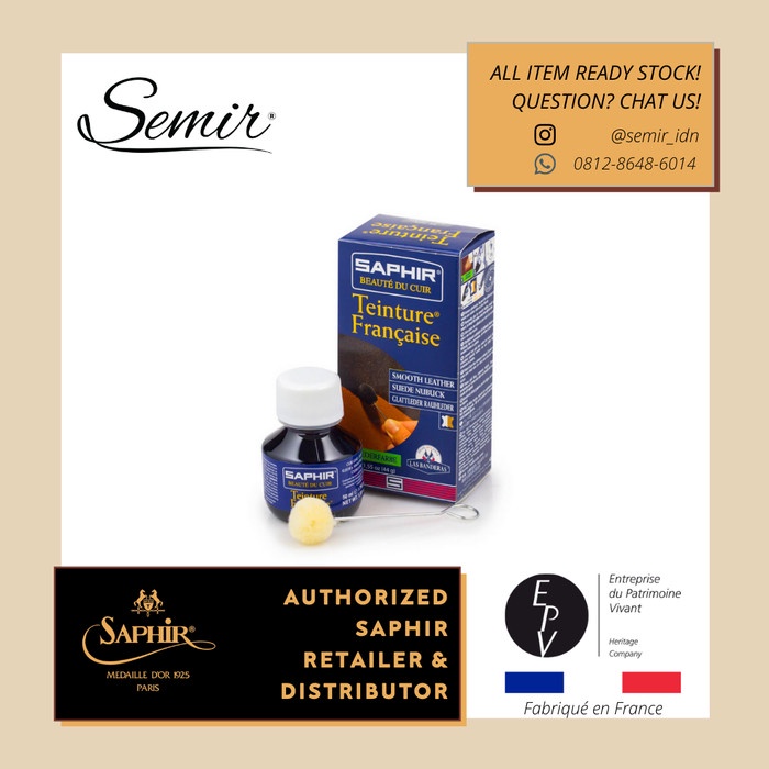 Terlaris Saphir Teinture Francaise Liquid Leather Dye