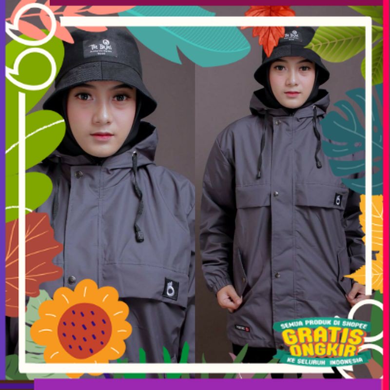 The Bojiel Jaket Parka Wanita Taslan Best Quality Original | jaket casual parasit wanita & laki laki