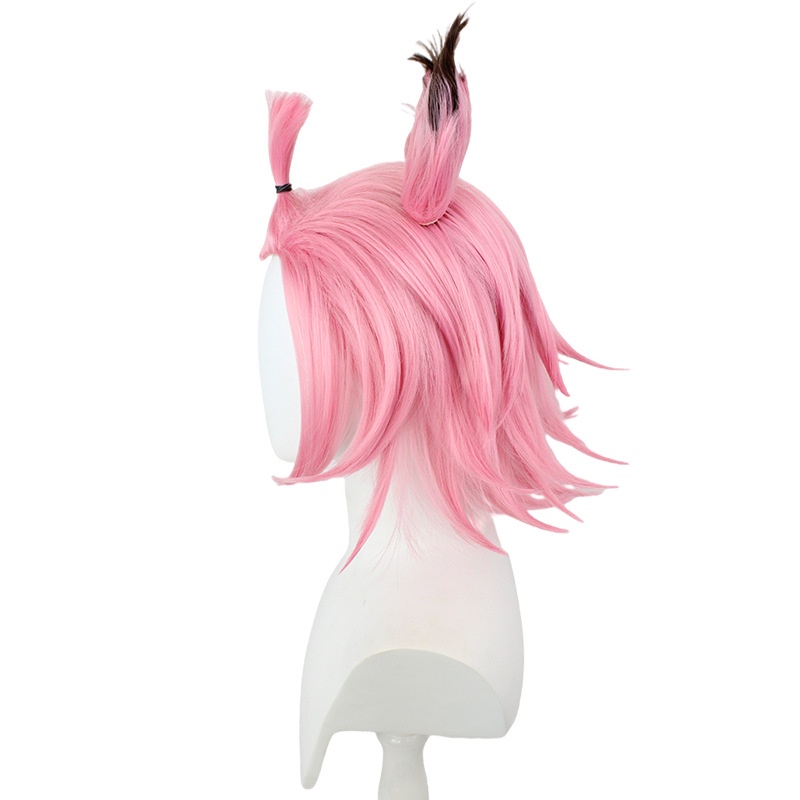 Genshin Impact Diona cos Wig Gradien cosplay Rambut Palsu Traveller Cattail Special Tuning Dengan Tutup Kepala Telinga Hewan