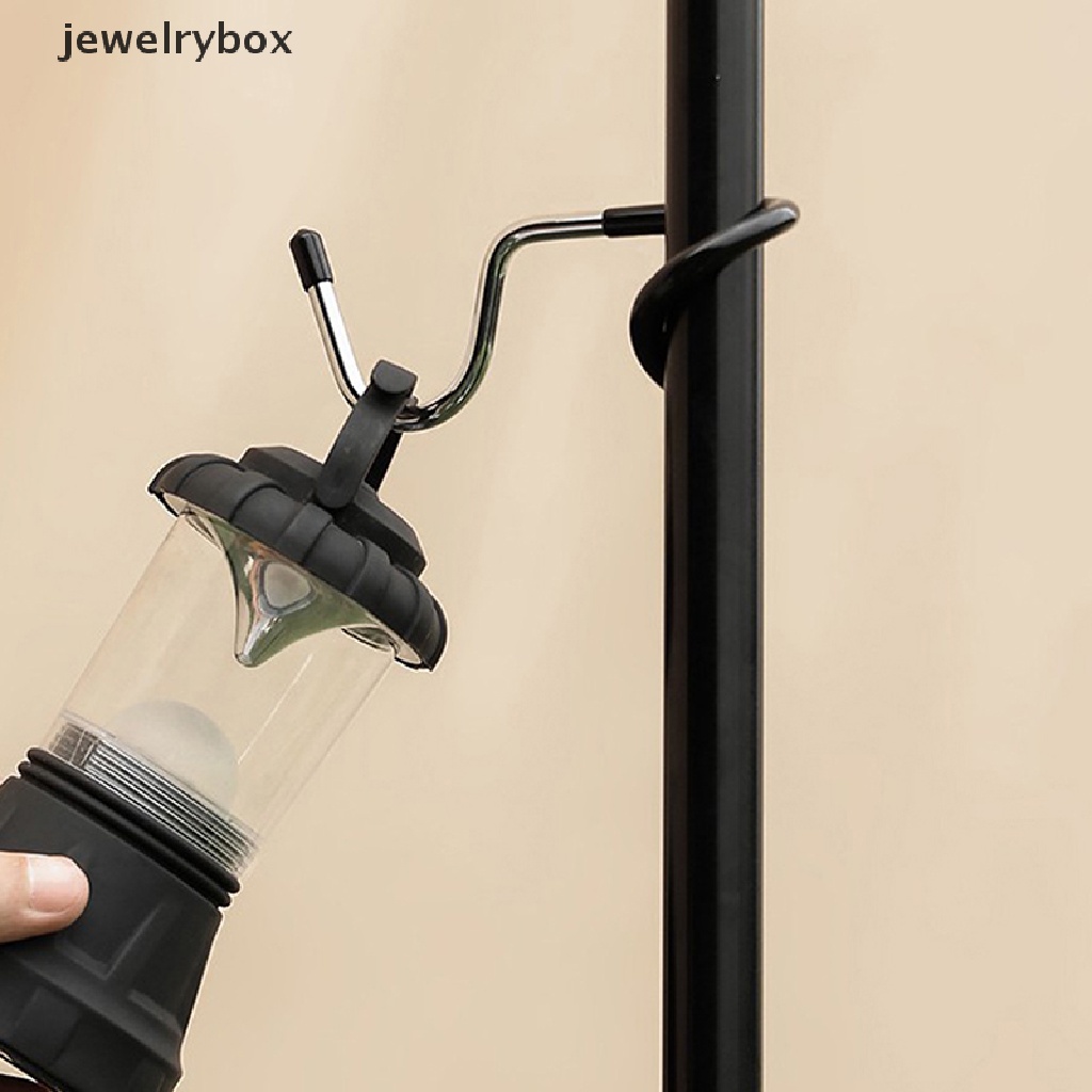 [jewelrybox] Outdoor Lamp Holder Hook Tent Pole Post Lamp Holder Hook Gantungan Peralatan Camp Butik