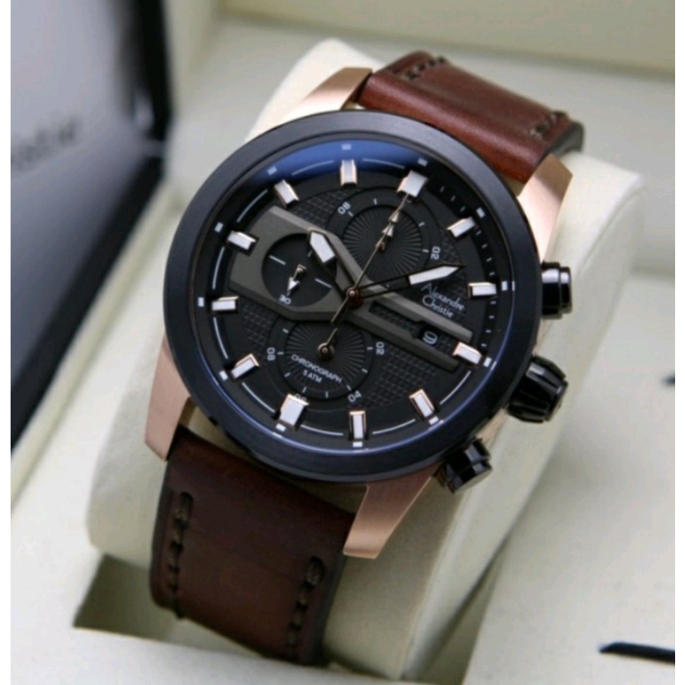 Alexandre Christie Ac 6562 / AC6562 Jam Tangan Pria Original Dia 4,6 Cm