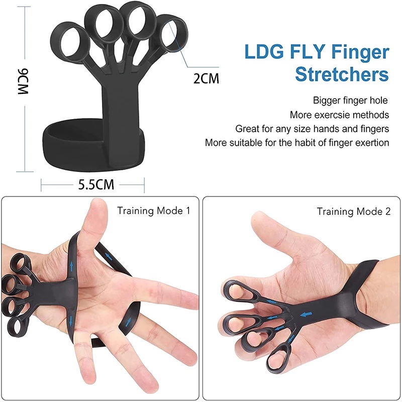 [Unggulan] Silikon Pegangan Tangan Tandu Jari Peralatan Latihan Tahanan Tangan Finger Expander Kekuatan Trainer Memperkuat Pelatihan Rehabilitasi Meredakan Perangkat Nyeri Pergelangan Tangan