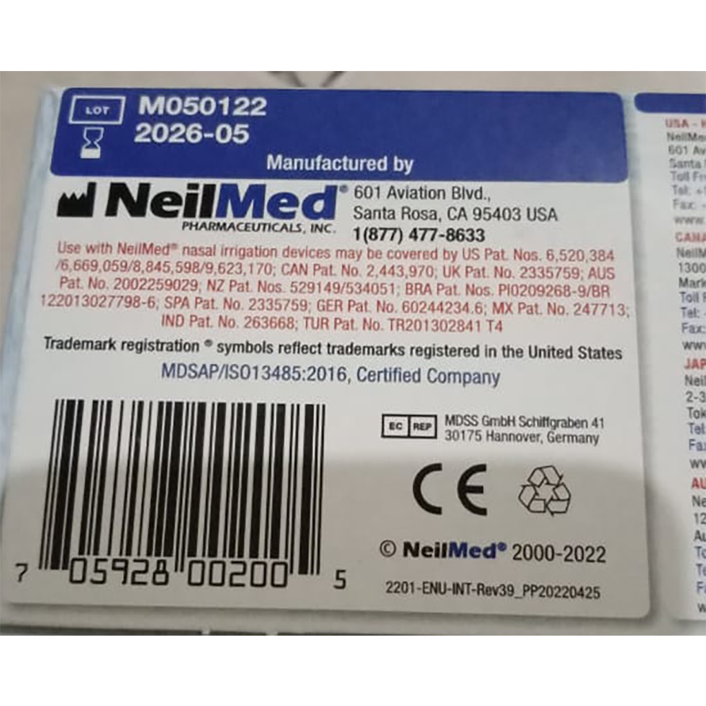 NeilMed Sinus Rinse Premixed 1 Sachets (min 20)