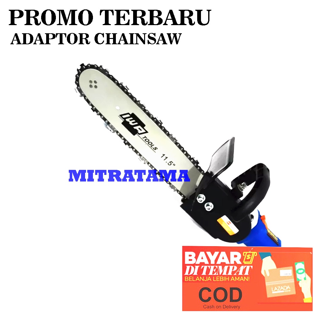 Adaptor Chain Saw Chainsaw Stand Gergaji Belah Potong Kayu 12 Untuk Mesin Gurinda Listrik Tangan 4 Inchi