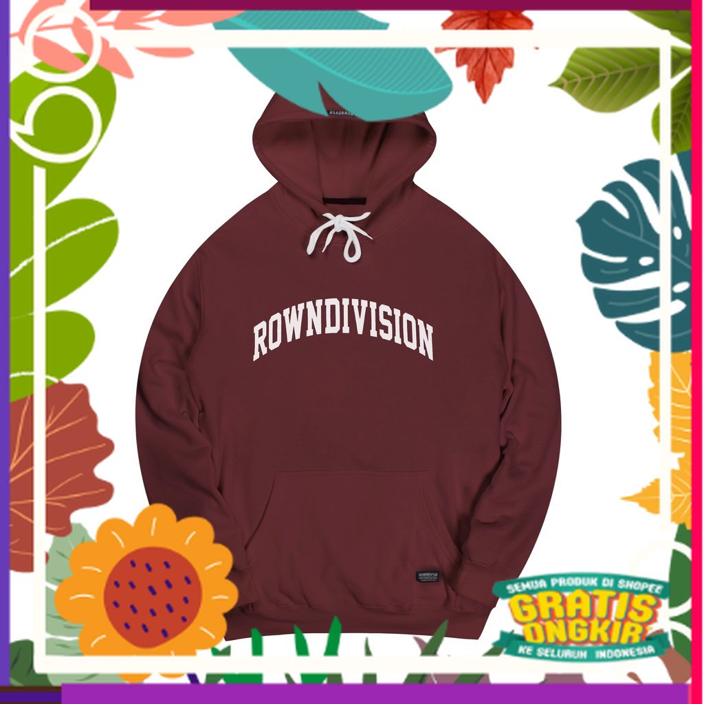 Rowndvsn Pullover Maroon Hoodie - Coolliest Maroon Jacket Rown Division - YS010 / green tosca