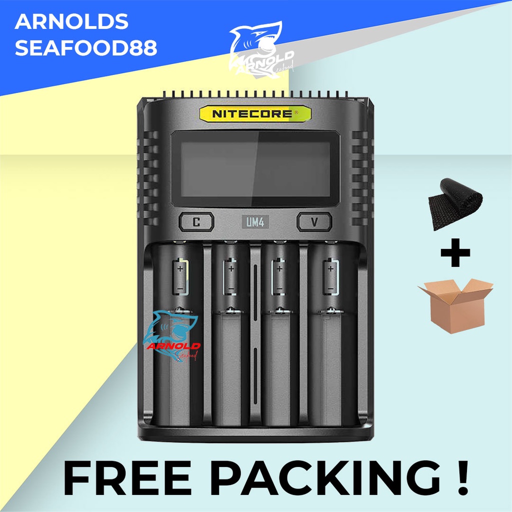 Nitecore i4 Charger Baterai 18650 / Battery / Batre Vape Vapor