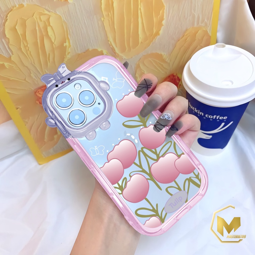 SS142 SOFTCASE MOTIF BUNGA TULIP FOR IPHONE X XS XR XS MAX 11 12 13 14 PRO MAX MA3994