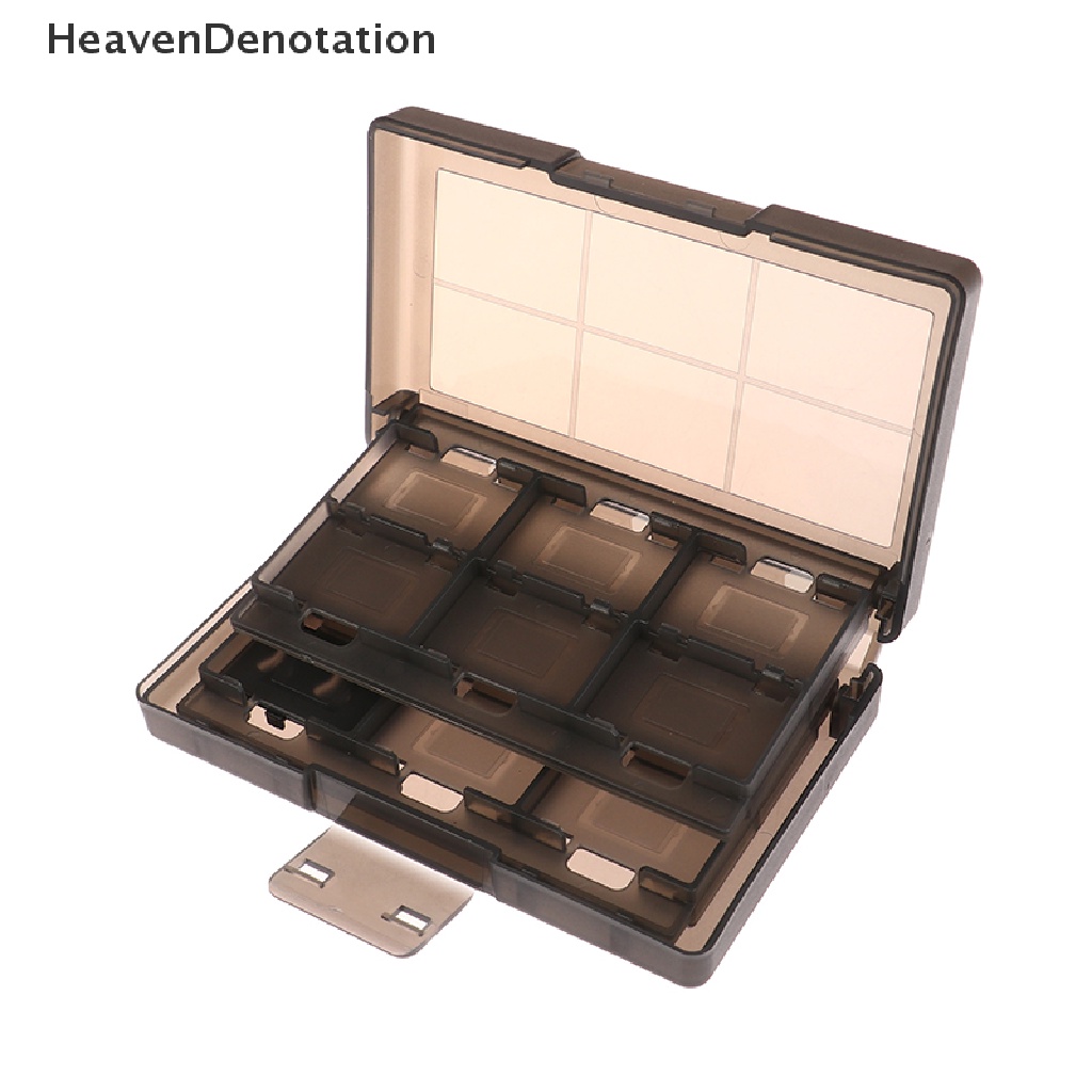 [HeavenDenotation] Kotak Penyimpanan Kartu Permainan 24in1 Transparan ABS Tahan Air SD Card Holder Case HDV