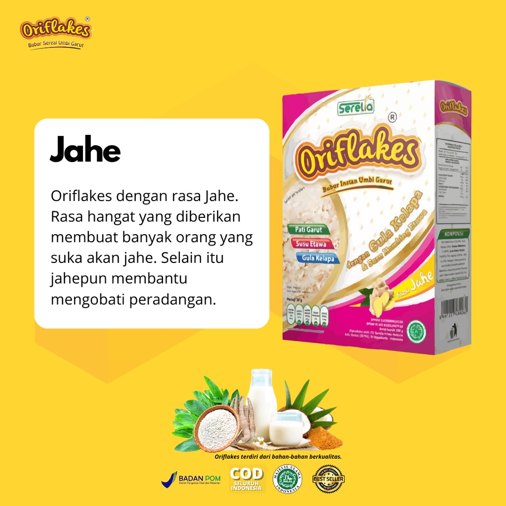 

✨NEW✨ -ORIFLAKES GAZTRO Sereal Umbi Garut 350gram- 1.1.23