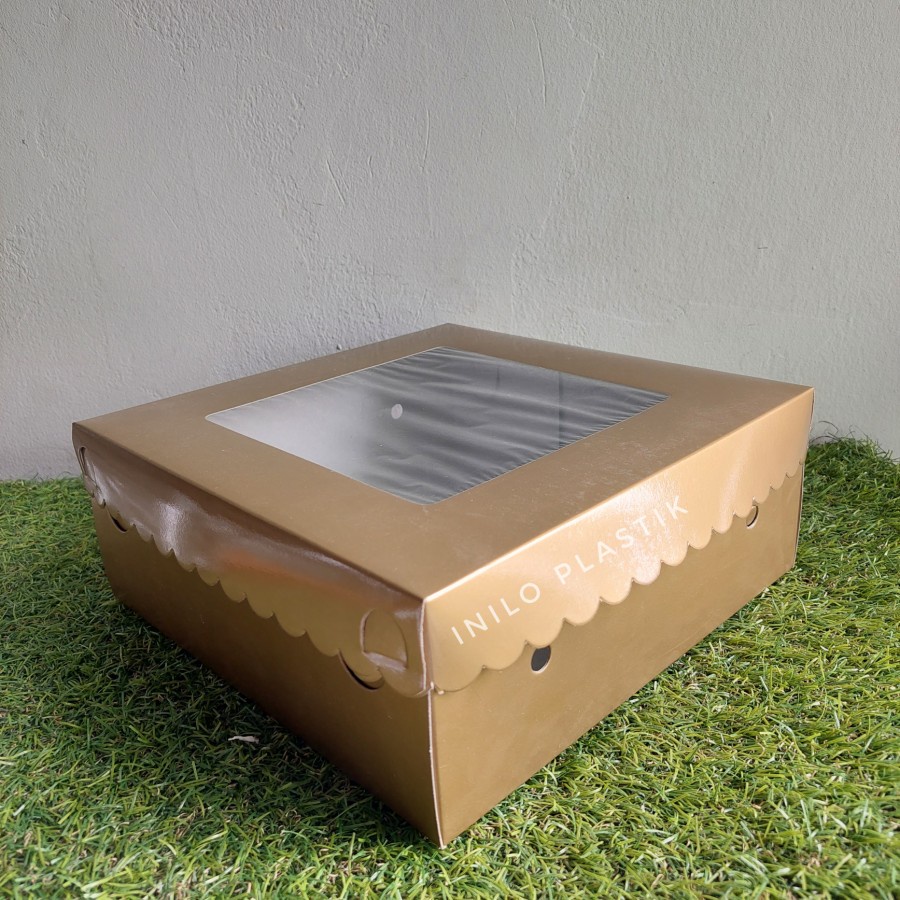 

Dus Tart Gold 25x25x9,5/ Box Kue 25 Cm / Dus Tart 25 x25x9,5Cm [10pcs]