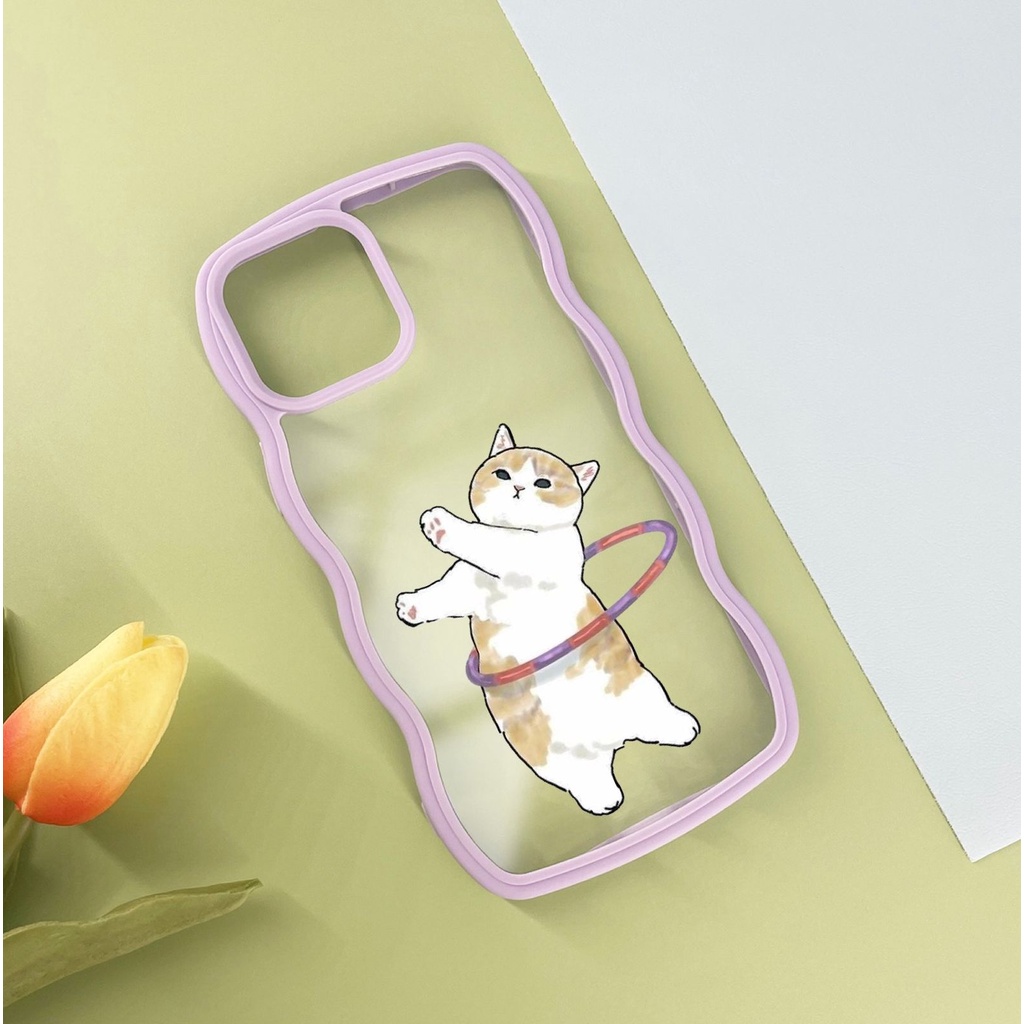 HH32 Casing HP cantik wanita cat kucing miaow miao For Iphone 7+ 8+ Plus X Xs Xr Max 11 12 13 14 Pro Max 14+ 14Plus FJ08