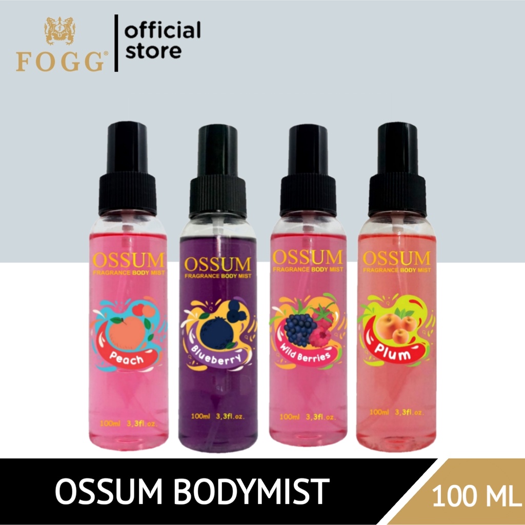 VALUE PACK - OSSUM Bodymist BLUEBERRY 100mL - Aroma Buah Segar