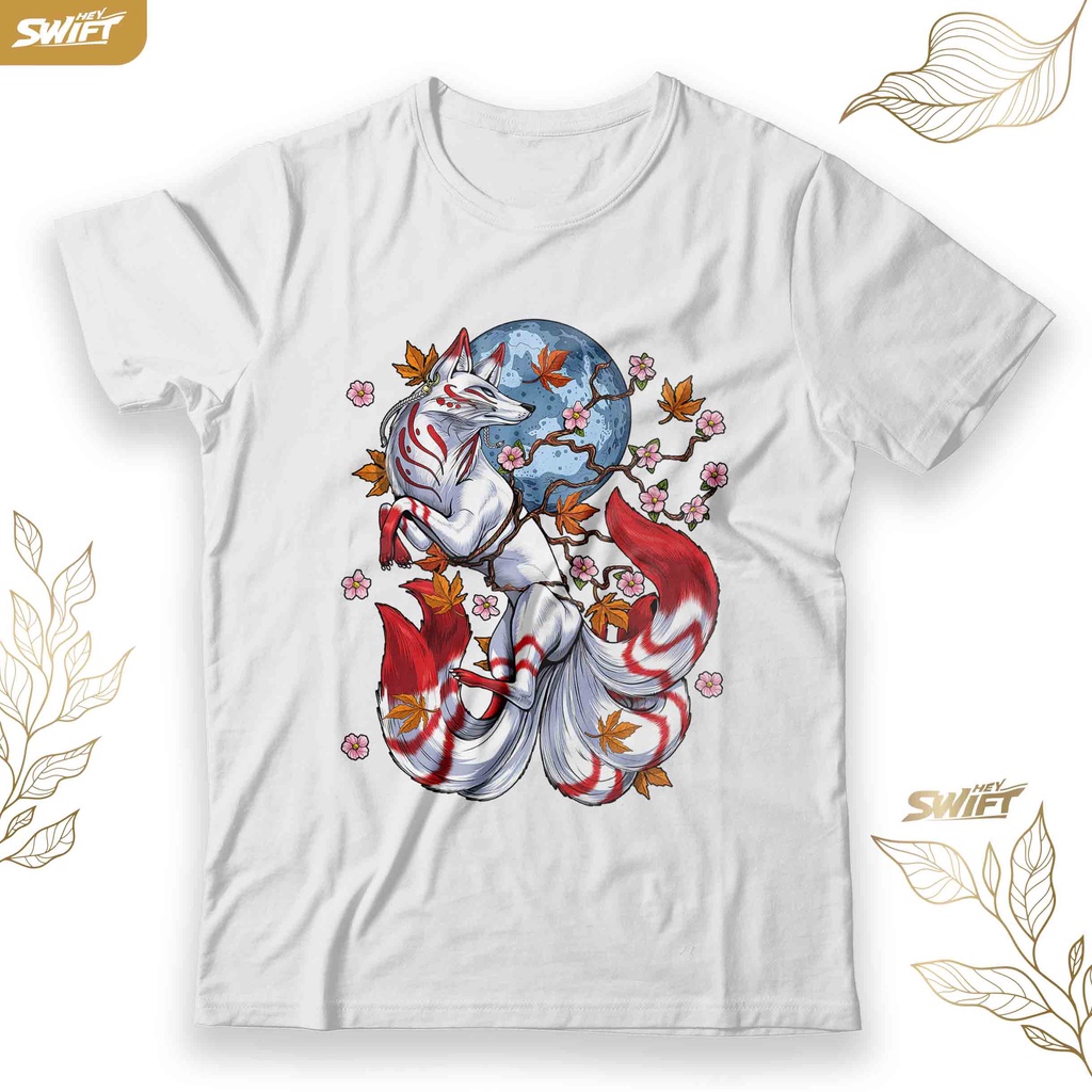 KAOS Kitsune fox jepang TSHIRT BAJU DISTRO