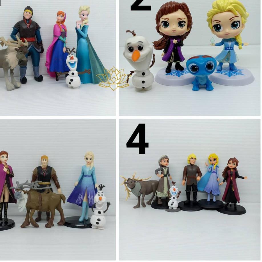 

✷ Figure Frozen 2 Set Isi 4 Pcs dan 5 Pcs Topper Kue Frozen Elsa Anna ➣