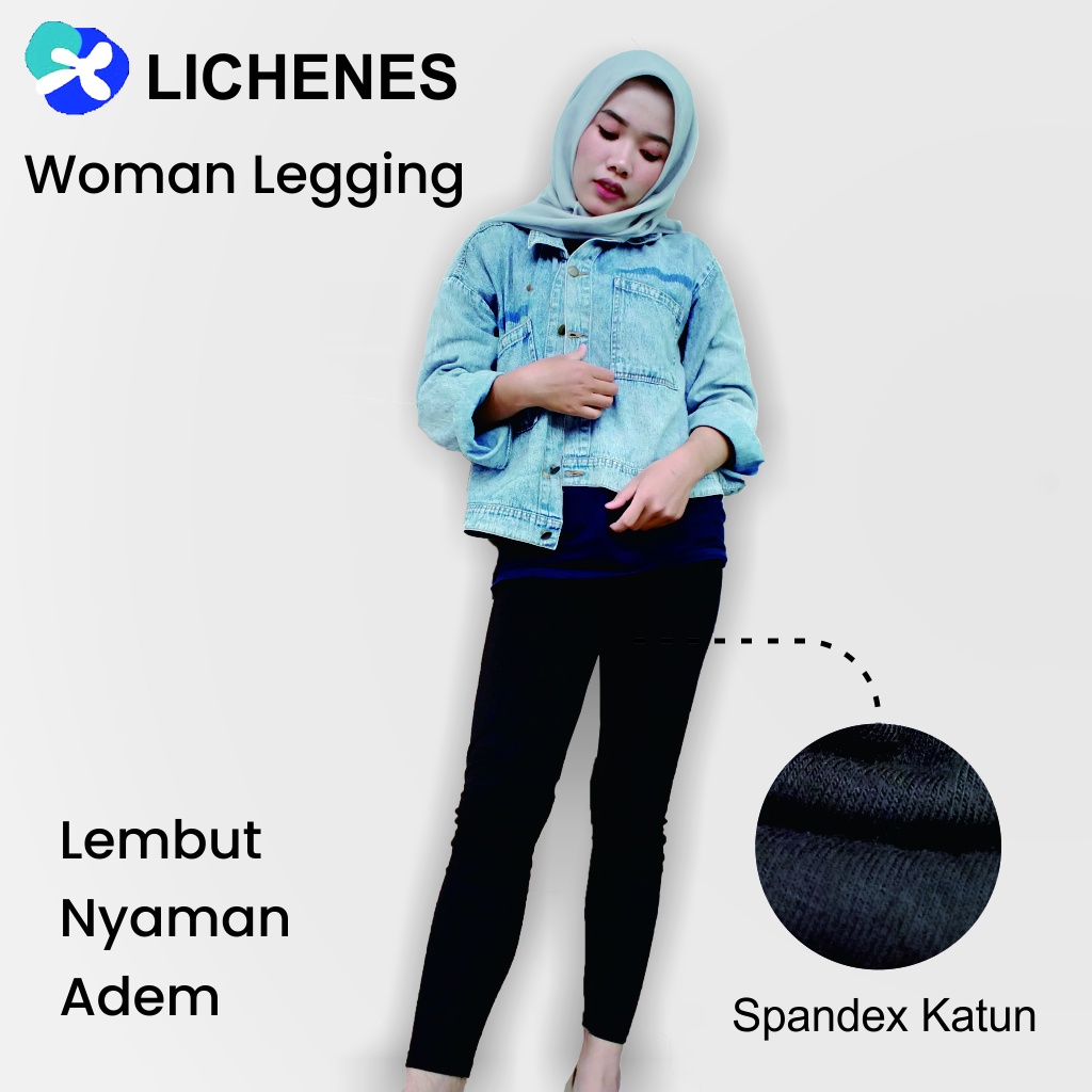 Celana Legging Panjang Wanita Polos
