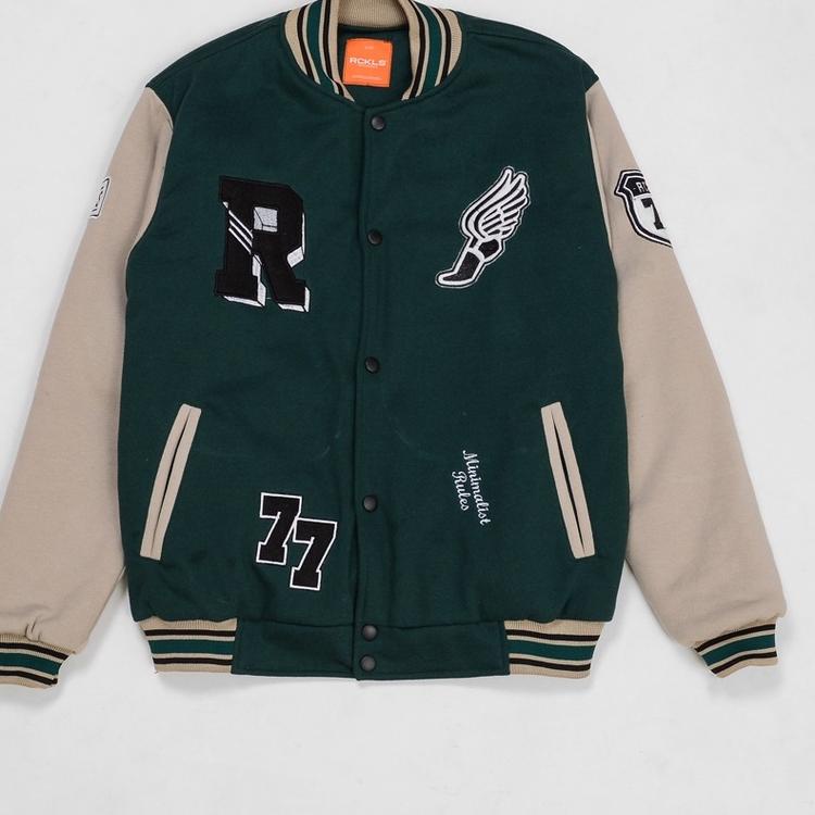 ♫ RCKLS. Jaket Varsity green ◘