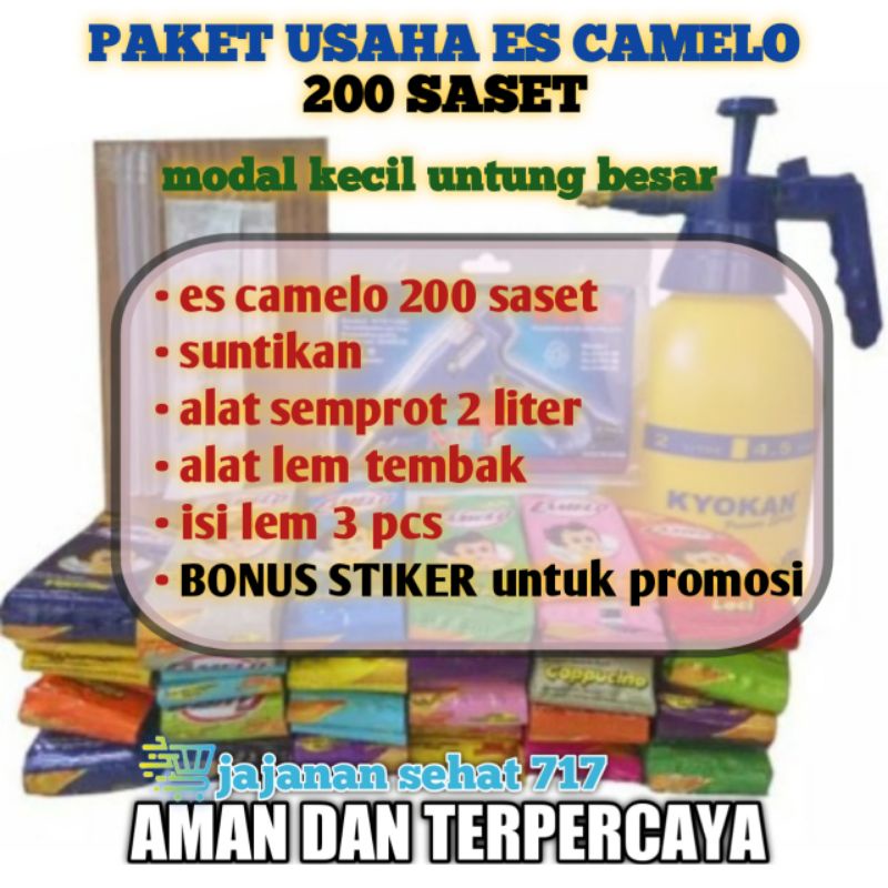 

PAKET KOMPLIT USAHA ES CAMELO LANGSUNG PRODUKSI