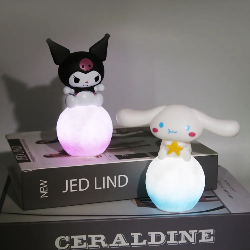 Lampu Malam Tenaga Baterai Bentuk Hewan Kartun Lucu/Lampu Tidur Hias Fairy Tale Lamp/Kamar Anak Model Karakter Anime Lampu Mainan