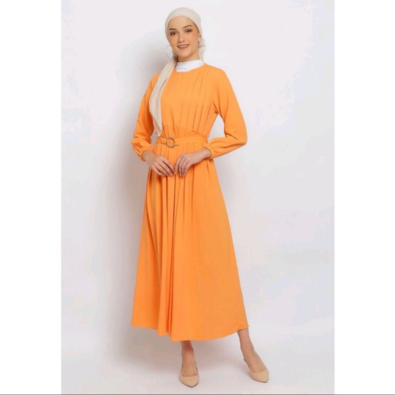 PURICIA by Hassenda Ori- Gamis - GRACES (Orange).Barang Mall Original