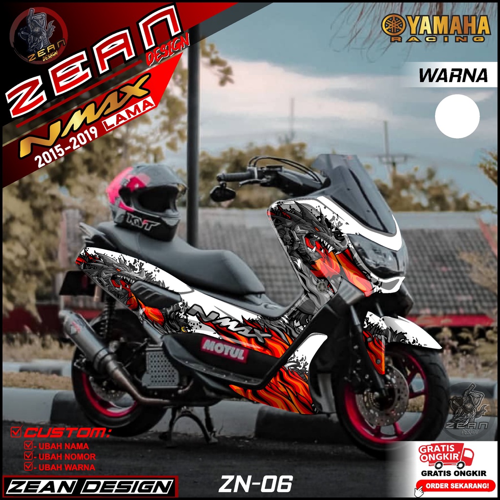 (COD) Decal Sticker Yamaha Nmax 155 Old Fullbody - Dekal Stiker NMAX Lama Tahun 2015 2016 2017 2018 